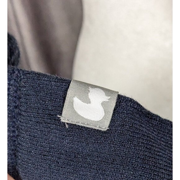 Town Pool Nantucket Navy And Striped Reversible Winter Scarf - Picture 5 of 9